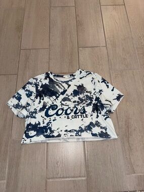 Coors cropped tshirt